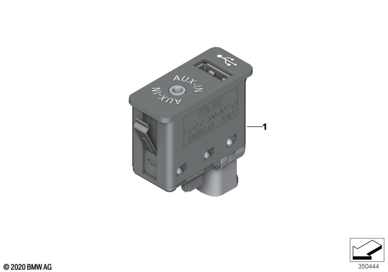 ГНЕЗДО USB/AUX-IN