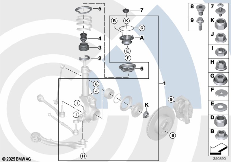 Ремкомплект опорного подшипника