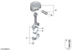 Кривош.-шатунный мех. - шатун/поршень