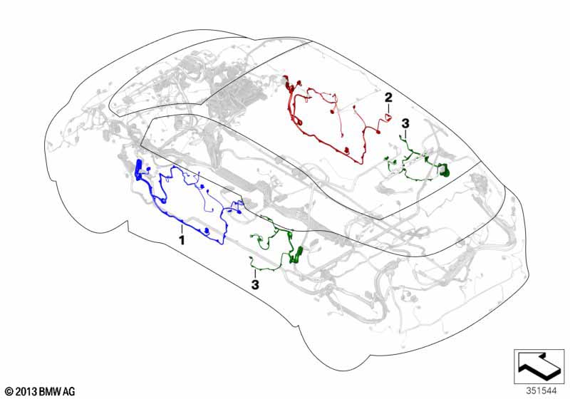 Жгуты проводов двери