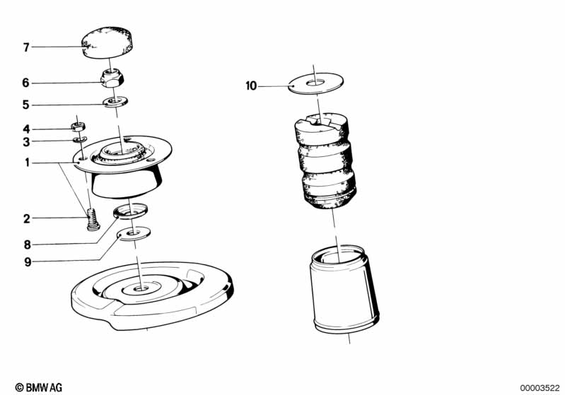 Опора аморт.ст./изол.прокл.пруж./доп.эл.