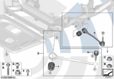 Ремкомплект тяги и попер.рычага подв.