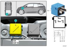 Реле электровентилятора 2 двигатель K28