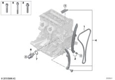 Приводная цепь механ.газораспределения