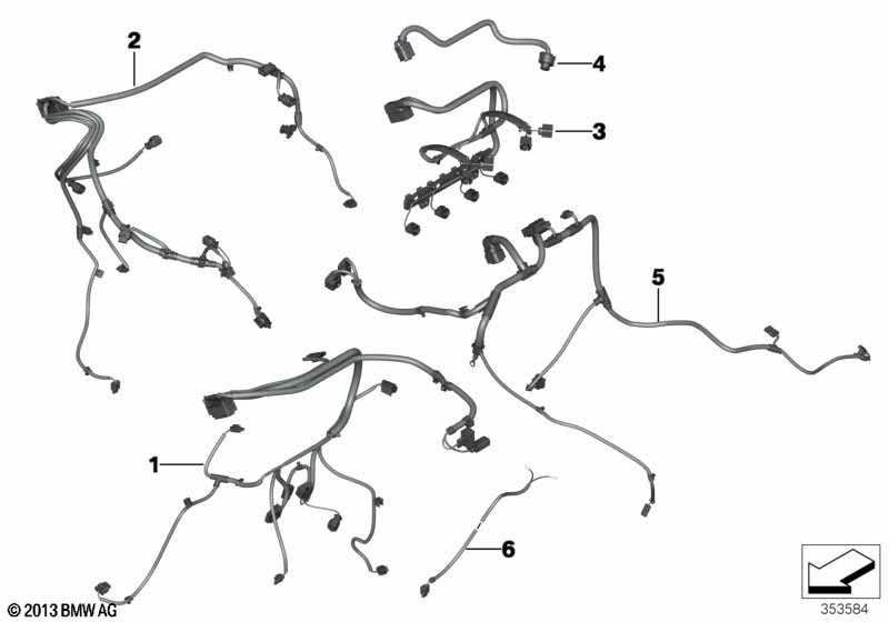 Жгут проводов двигатель/модуль КПП