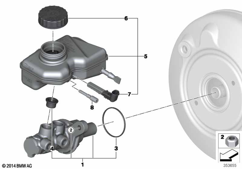 Главный тормозной цилиндр/бачок