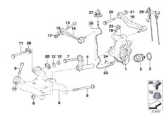 Балка заднего моста/подвеска колеса