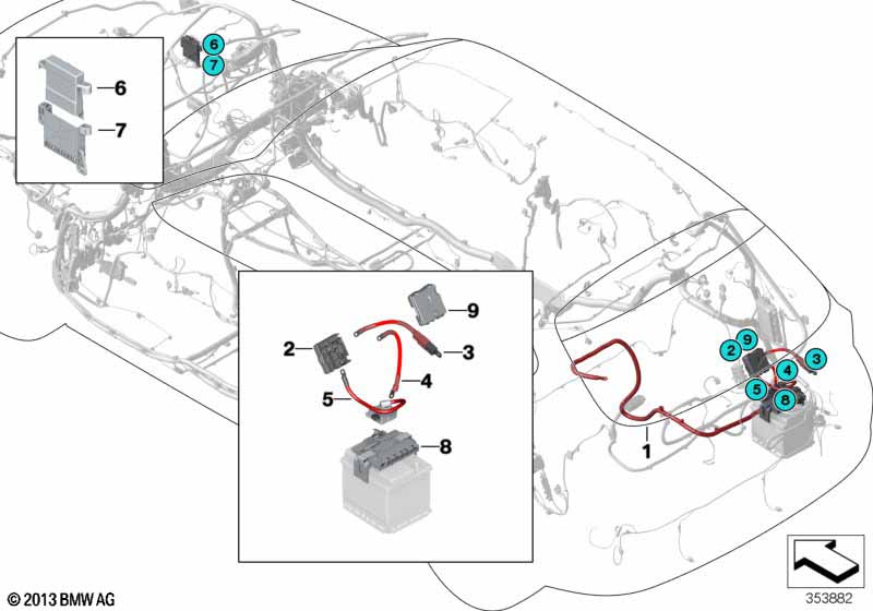 B+ Leitung Stromverteiler