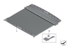 Шторка панорамной стеклянной крыши