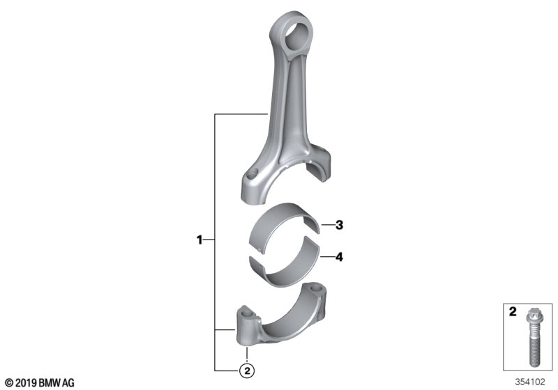 Шатун кривошипно-шатунного механизма