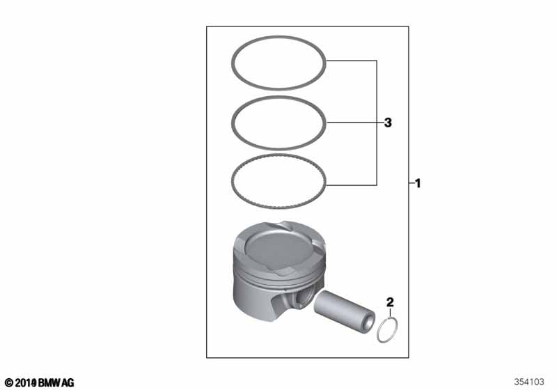 Поршень кривошипно-шатунного механизма