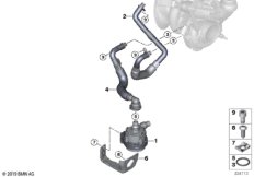 Система охлаждения турбонагнетателя