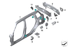 Крыло/облицовка задней части