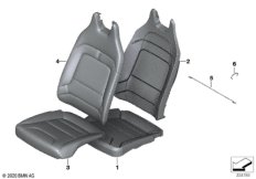 Набивка и обивка передн.сиденья