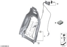 Каркас спинки переднего сиденья