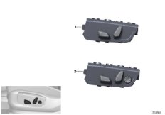 Кнопка регулировки сиденья водителя