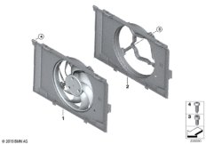 Кожух вентилятора-дополнительн.элементы