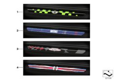Молдинг порога с подсветкой