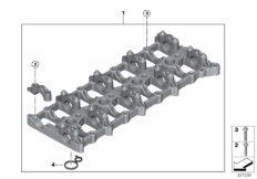 Головка блока ц./промеж.часть картера