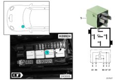 Реле дополнительных агрегатов K69924