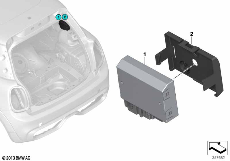 Блок управления задним кронштейном