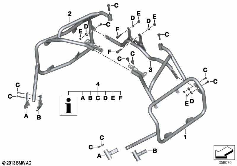 К-т кронштейна алюм.кофра