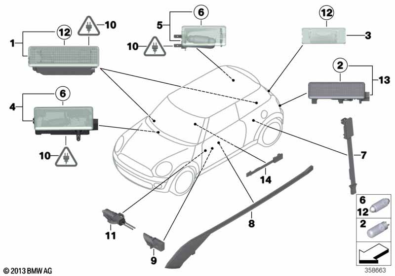 Различные огни