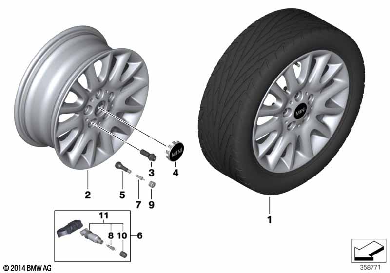Колесный диск 6 1/2Jx16 ET:54 495