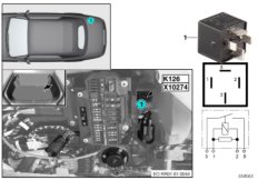 Реле компрессора пневм.подвески K126