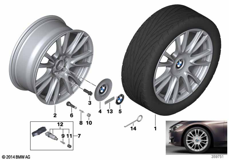 Л/c диск BMW Individual V-об.сп.439-19''