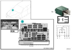 Реле стеклоочистителя 1 K36