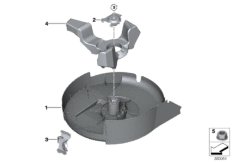 Крепление аварийного колеса