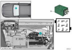 Реле парковочного тормоза K212