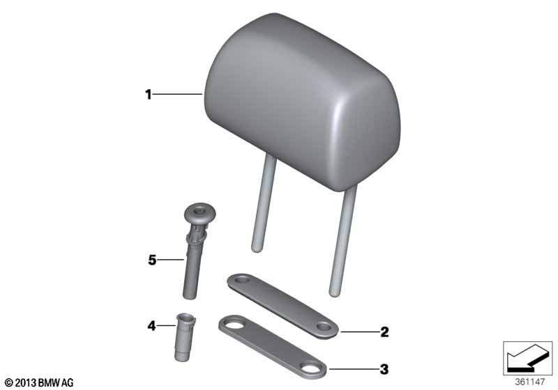 Подголовник заднего сиденья