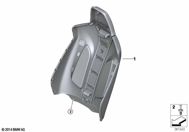 Накладки спинки переднего сиденья