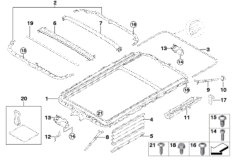 Рама люка с подъемно-сдвижной крышкой