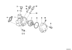 Корпус термостата системы охлаждения
