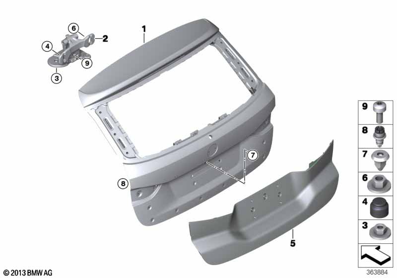 Багажная дверь/детали