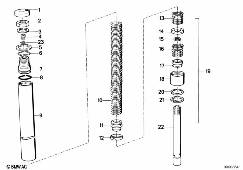 Неподвижная труба вилки/амортизатор