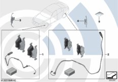 Сервисный к-т тормозных накладок