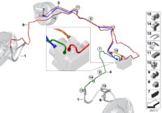 Трубопровод тормозного привода Пд