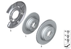 Тормозной диск торм.механ.заднего колеса