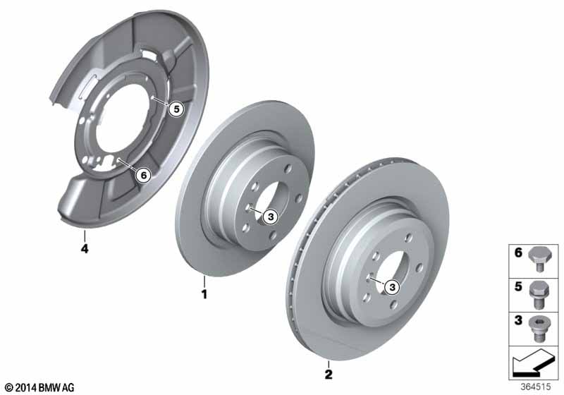 Тормозной диск торм.механ.заднего колеса