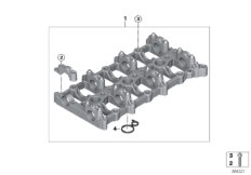 Головка блока ц./промеж.часть картера