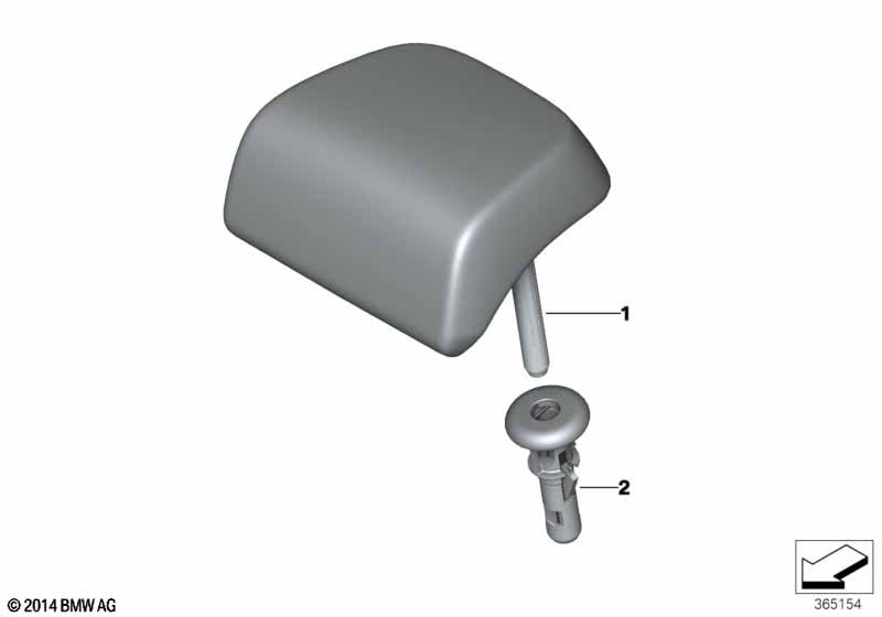 Сиденье Зд, подголовник Ср