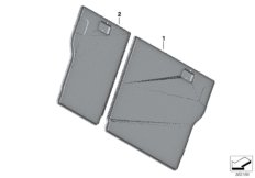 Накладки подушки заднего сиденья