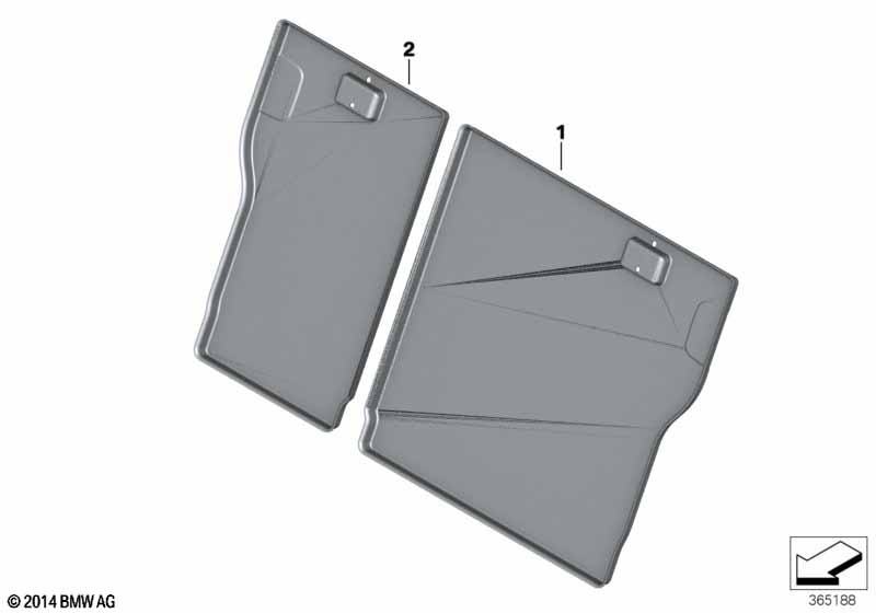 Накладки подушки заднего сиденья