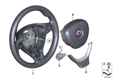 Многофункц.спортив.рулевое колесо с НПБ