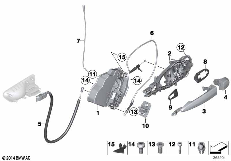 Система замков задней двери