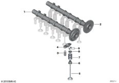 Распредвал механизма газораспределения